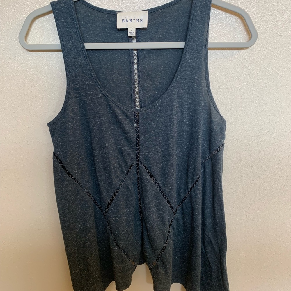 Size small blue tank from Sabine